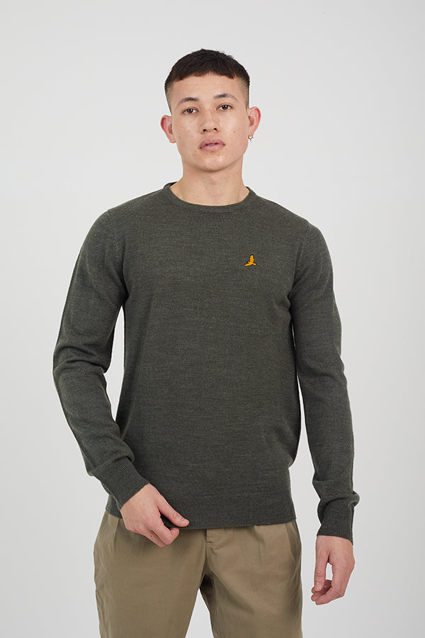 Mens Brave Soul Khaki Knitwear