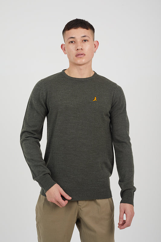 Mens Brave Soul Khaki Knitwear