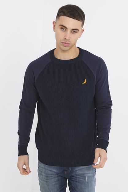 Crew Neck Long Sleeve Kitted Jumper