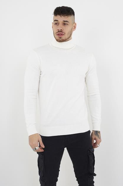 Mens Brave Soul White Knitwear