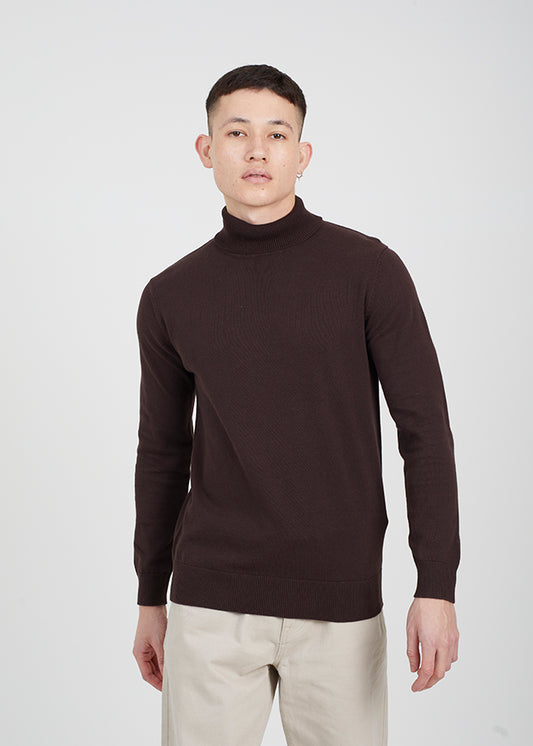 Mens Brave Soul Chocolate Knitwear