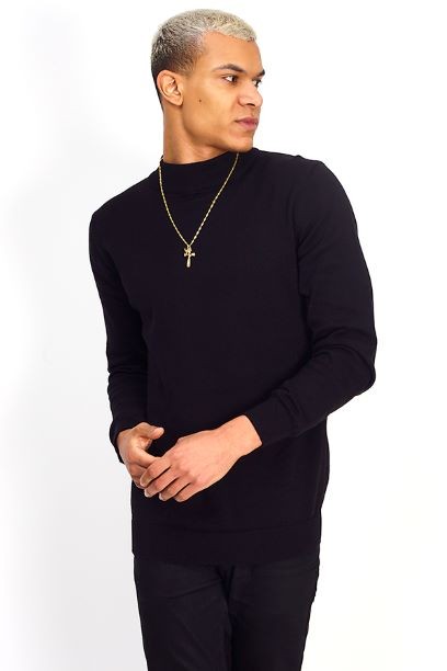 Mens Brave Soul Black Knitwear