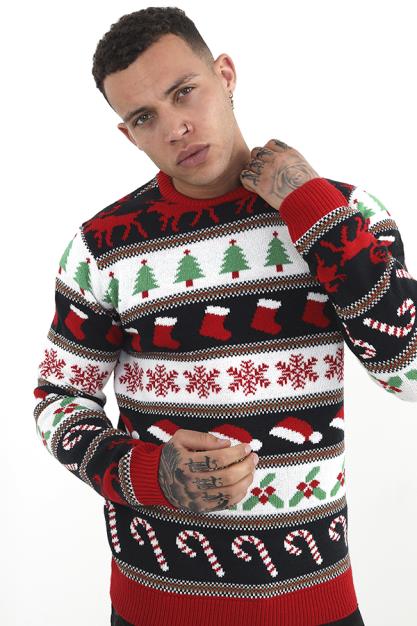 Mens Brave Soul Red Knitwear