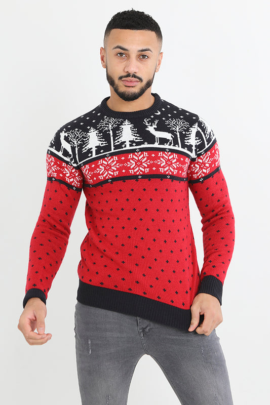 Fairisle Design Novelty Christmas Jumper