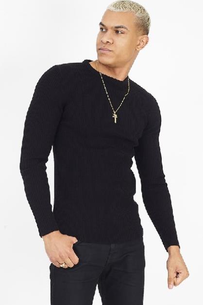 Muscle Fit Crew Neck Jumper