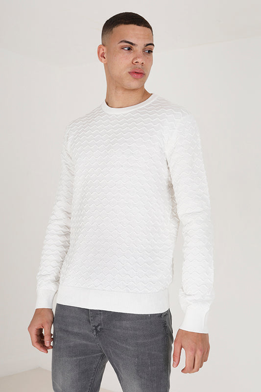 1X1 2Xply Ribbed Crew Neck
