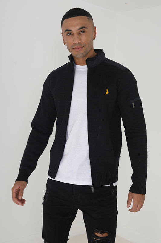 Funnel Neck Full Zip Sweater