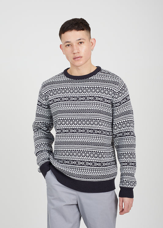 Mens Brave Soul Navy Knitwear