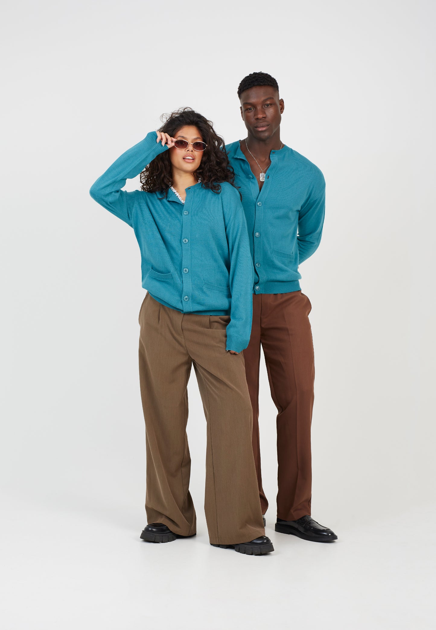 Mens Brave Soul Teal Knitwear