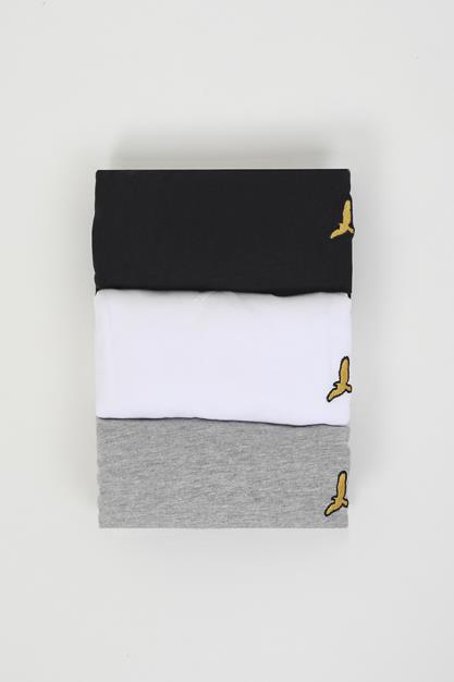 3 Pack Long Sleeved Crew Neck T-Shirt