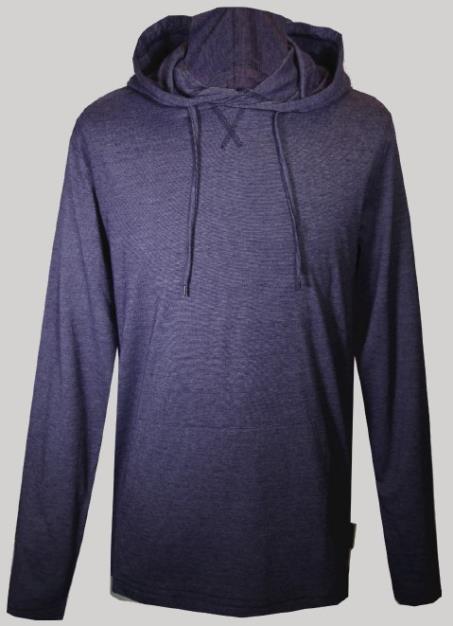 Hood Micro Feeder L/S Tonal Raised Rubber Crown Logo