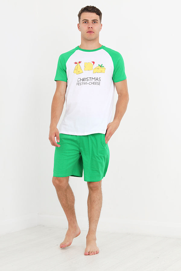 Christmas Festivi-Cheese Print Pyjama Set