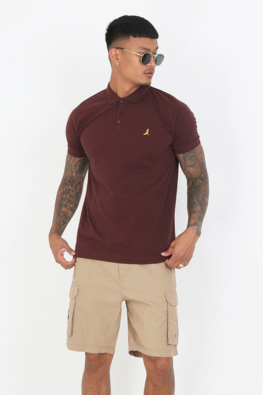Short Sleeve Embroidery Detail Polo Shirt