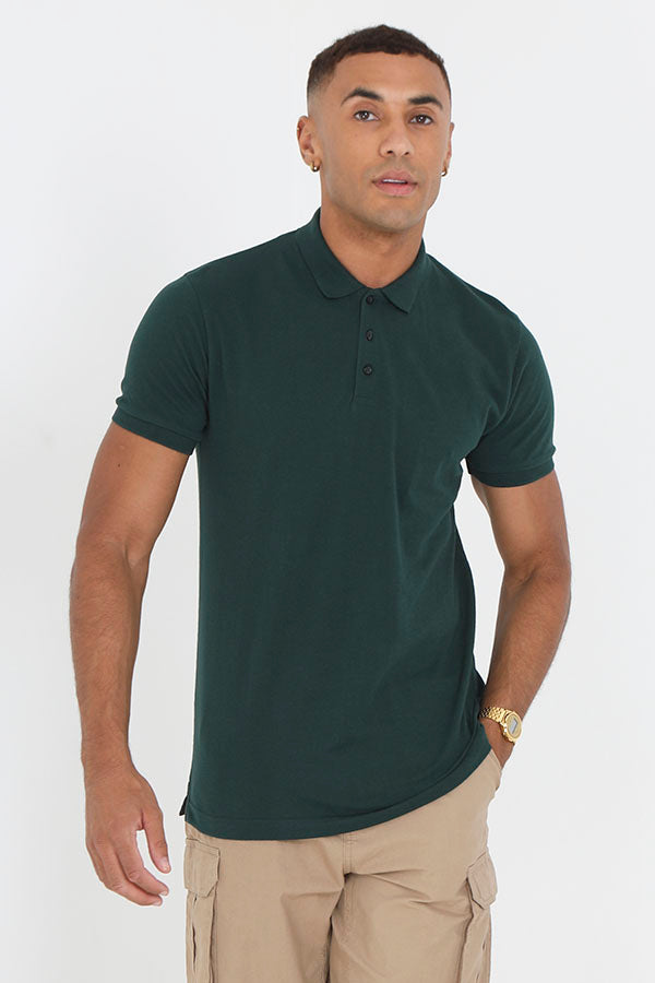 Plain Colour Short Sleeve Polo Shirt