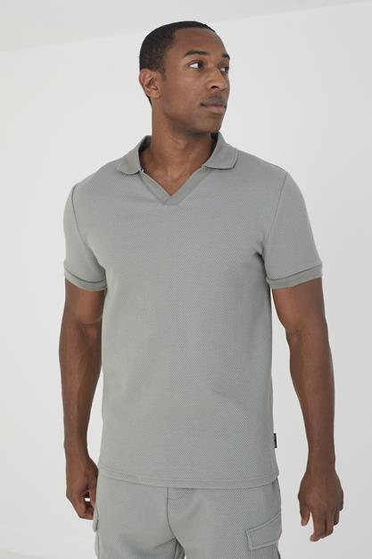 Short Sleeve Trophy Neck Polo