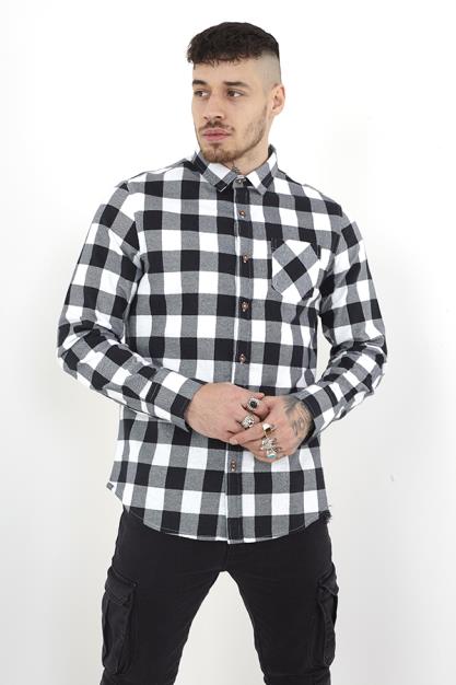 Long Sleeve Shirt-Stand Up Pack Chambray Inner Dyoke
