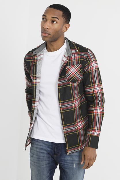 Long Sleeve Check Shirt Button Through