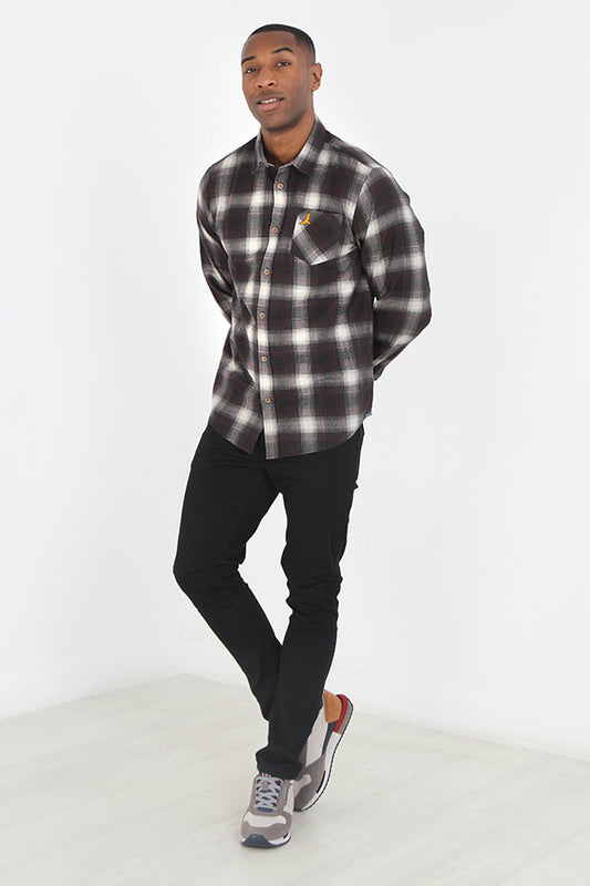 Brushed Cotton All Over Check Long Sleeve Shirt