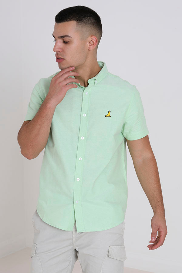 Bird Emblem Short Sleeve Oxford Shirt