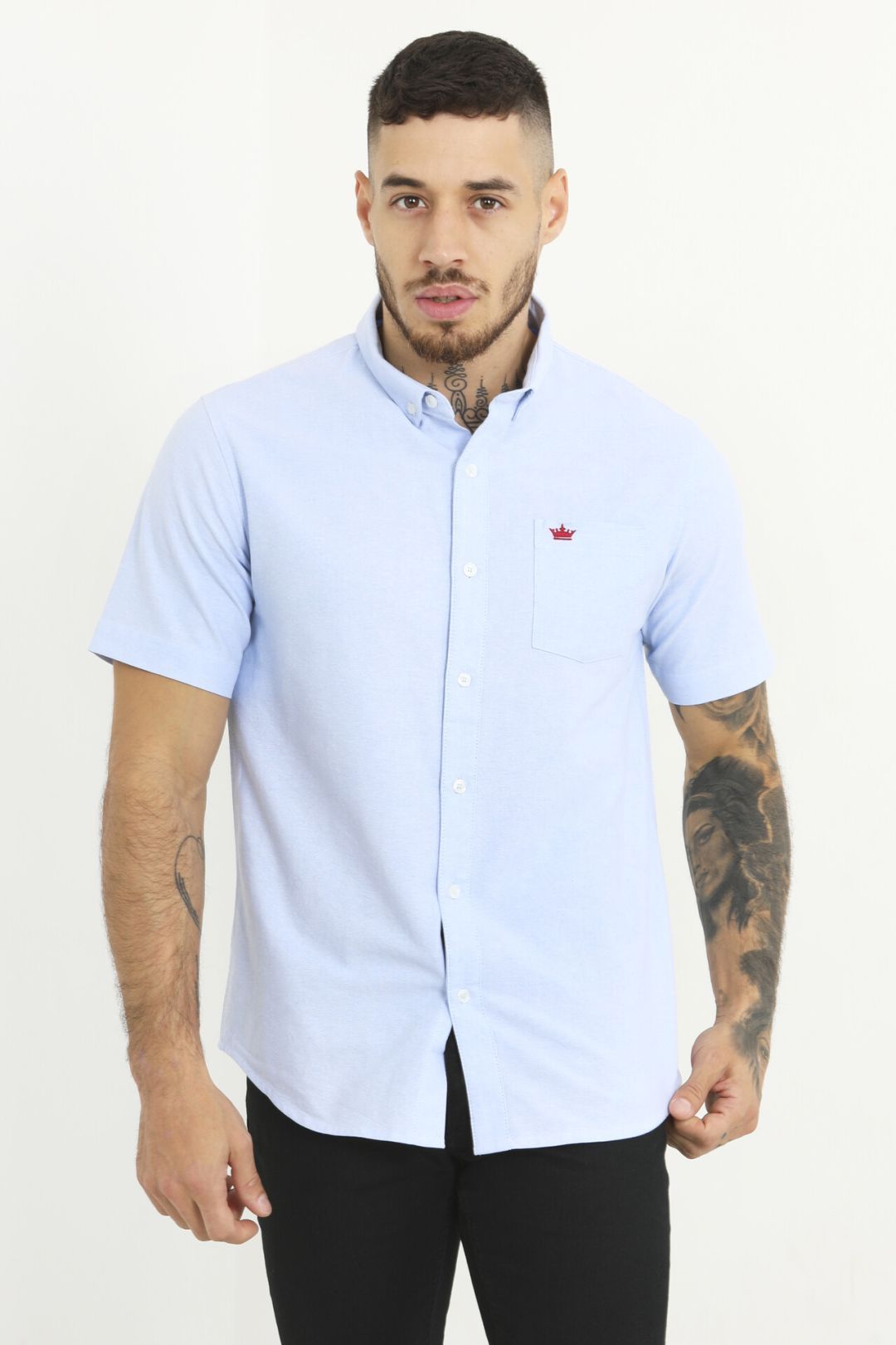 Senate Chest Embroidery Short Sleeve Shirt