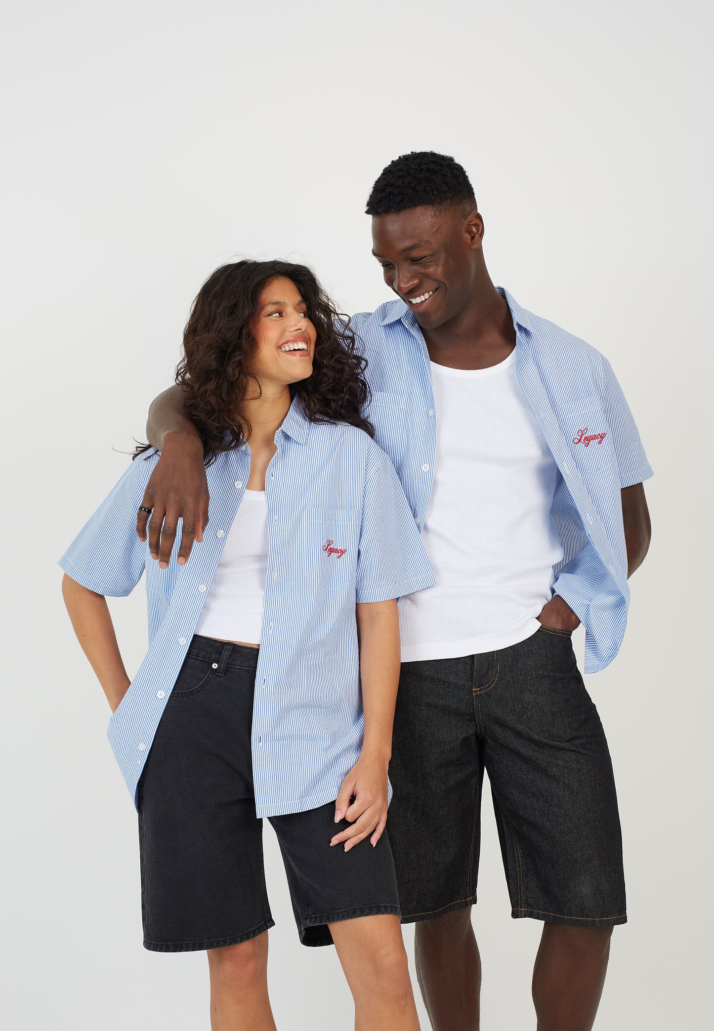 Mens Brave Soul Blue Shirt