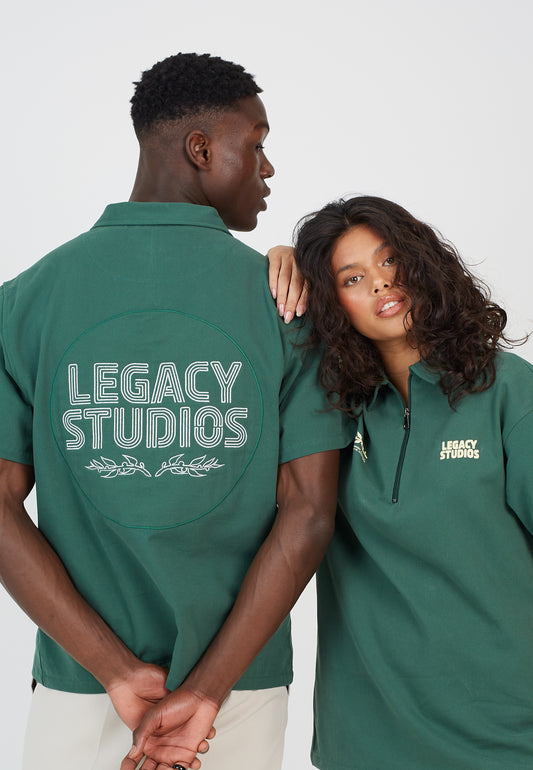 Mens Brave Soul Green Shirt