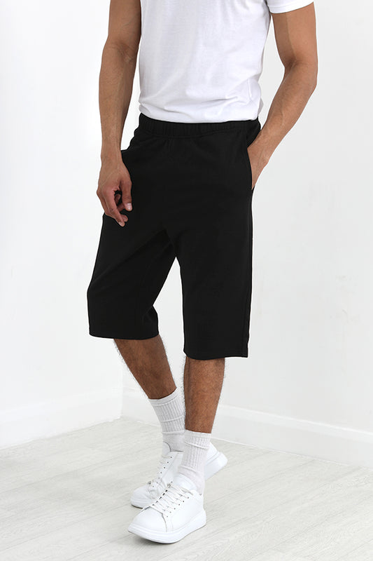 Plain Longer Length Drawcord Detail Shorts
