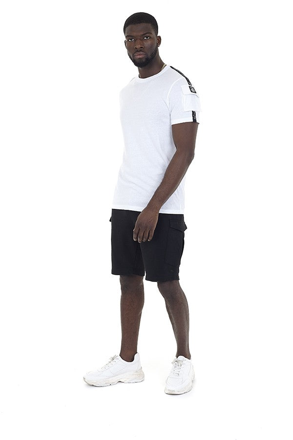 Utility Pocket Jersey Cargo Shorts