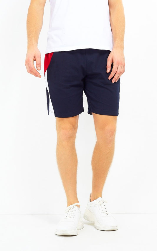 Striped Side Detail Drawstring Jersey Shorts