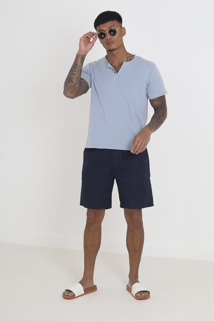Recycled Cotton Chino Short Elasticated Waist