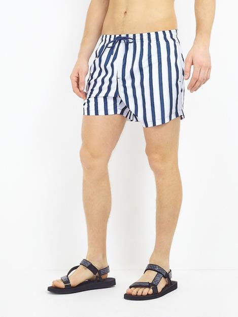 Stripe Printed Swims Elasticated Waistband