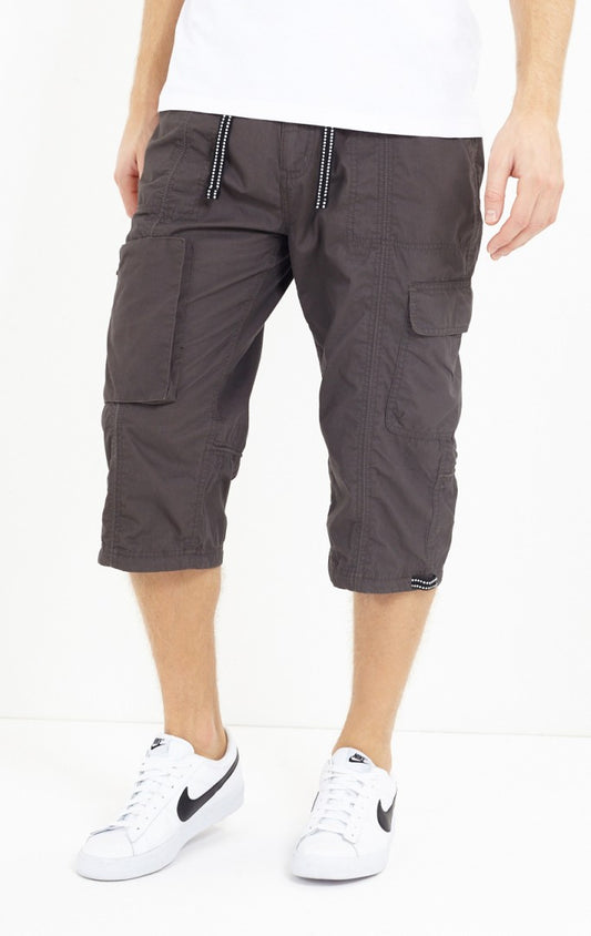 Romeo Long Drawstring Cargo Shorts