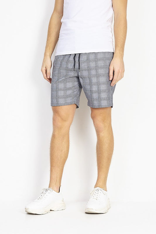 Monochrome Prince Of Wales Checked Shorts