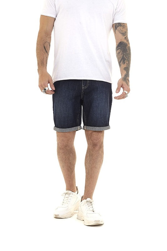 Uganda Dark Washed Denim Shorts