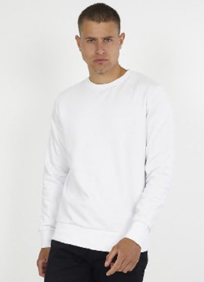 Crew Neck Sweat-Shirt 1X1 Rib Cuff And Hem