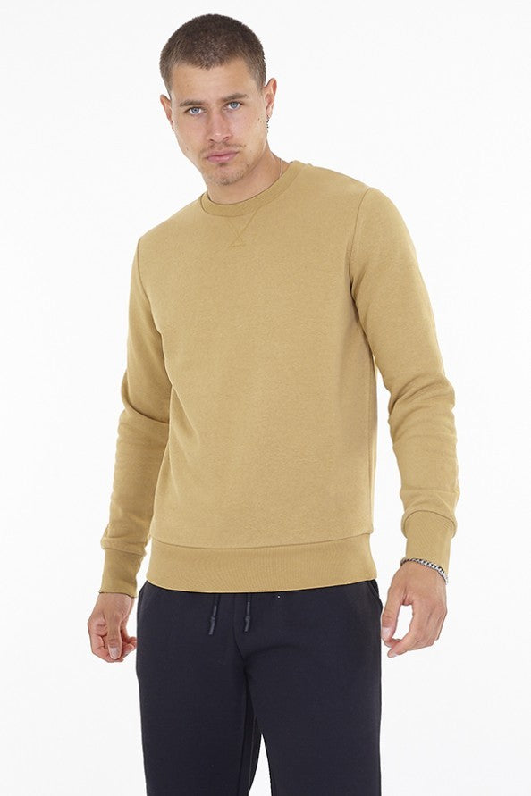 Tanned Khaki Crew Neck Sweatshirt
