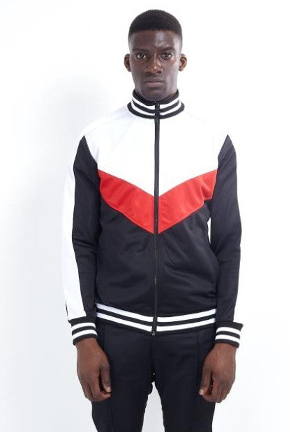 Night Addict Cut And Sew Detail Zip Thru Sweat