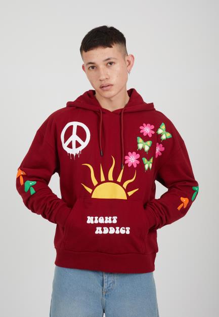 Night Addict Over Head Hoodie