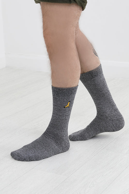 Logo Detail Grindle Effect Five Pack Socks