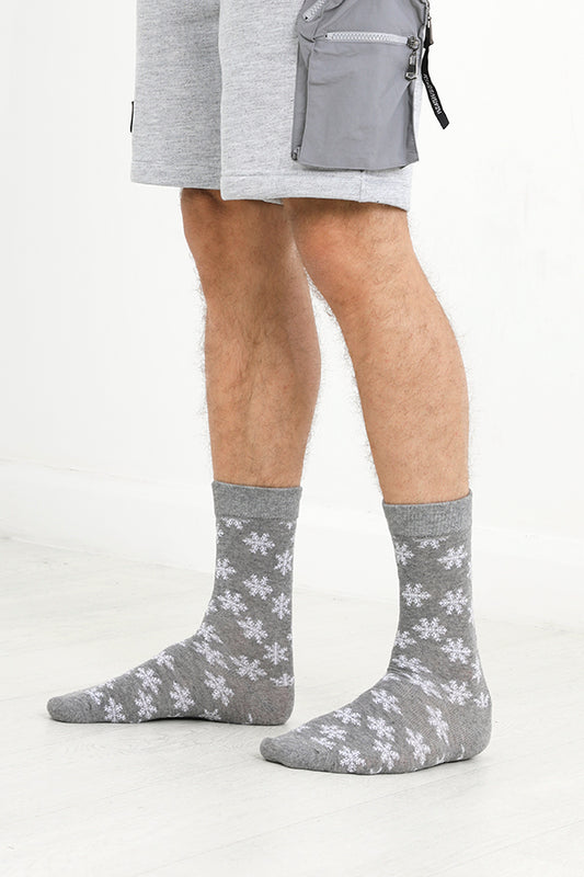 Novelty Christmas Snowflake Design Five Pack Socks