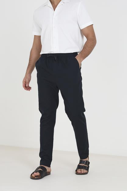 Cotton/Linen Pant Elasticated Waist