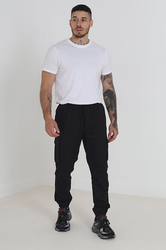 Cotton Ripstop Cargo Pant Elasticated Hem Cuff/Waist