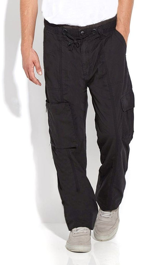 Romeo Tie Waist Cotton Cargo Pants