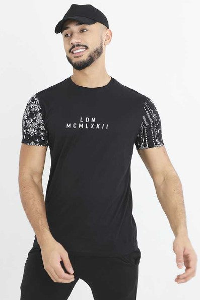 Soft Feel Short Sleeve Crew Neck Printed Tee Shirt