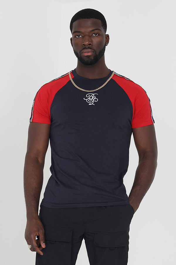 Short Sleeved Crew Neck Raglan Sleeved T-Shirt
