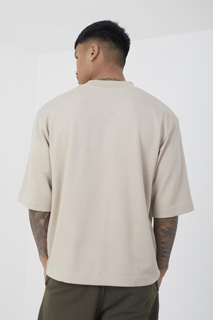 Heavyweight High Neck Super Oversized T-Shirt
