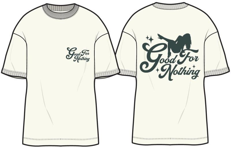 Oversized T-Shirt Dancer Graphic T-Shirt