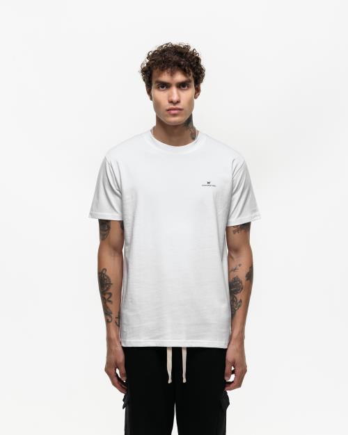 Fitted T-Shirt With Screen Print Twin Pack