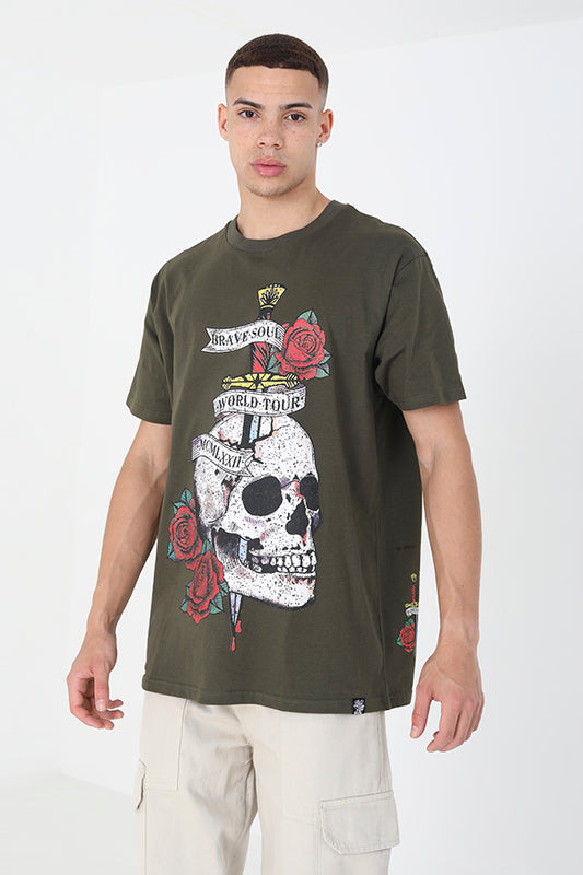 Oversized Fit Crew Neck T-Shirt
