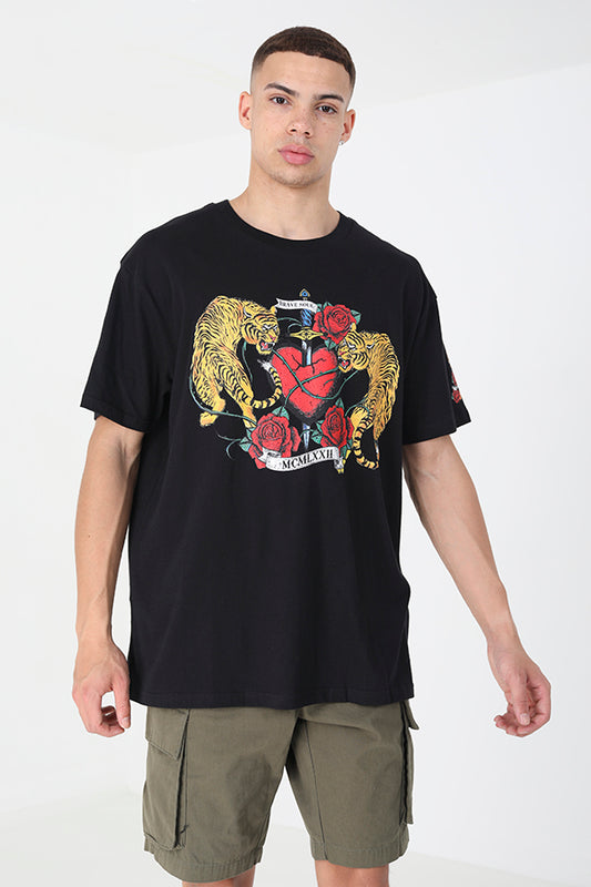 Oversized Fit Crew Neck T-Shirt